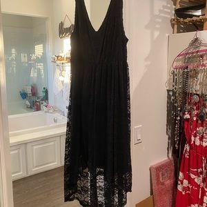 Torrid lace high low dress